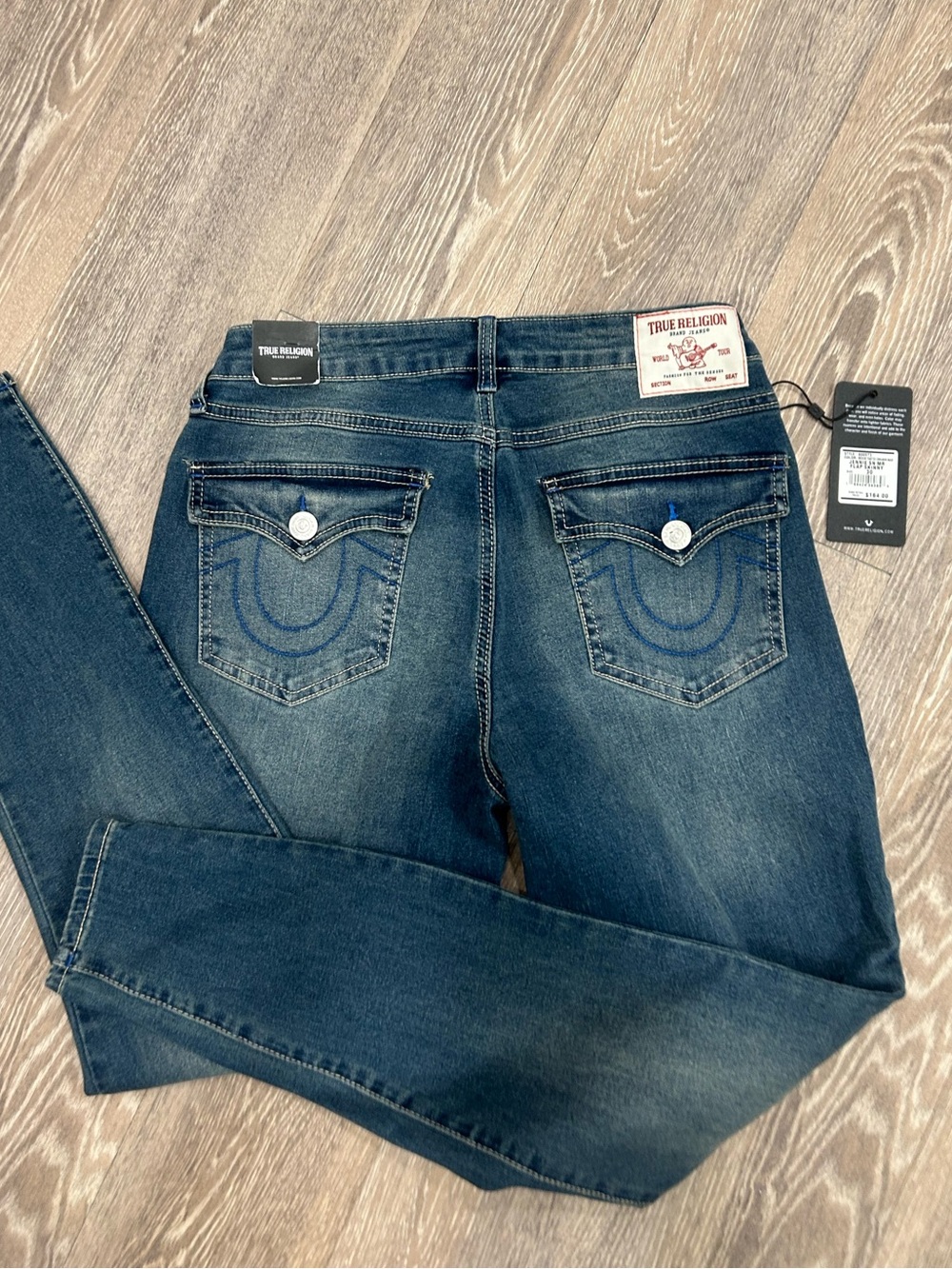 True Religion Jeans Jennie Flap Skinny Medium Toasted Cinnamon Wash Size 30